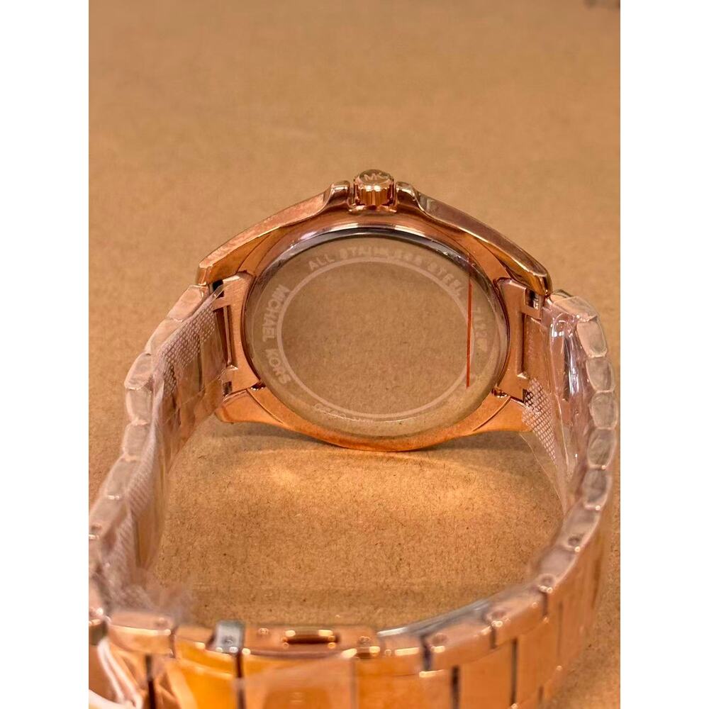 Michael Kors MK6930 Kacie Three-Hand Rose Gold-Tone Stainless Steel Watch - Picture 4 of 5